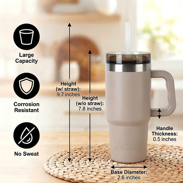 Ozark Trail Insulated Stainless Steel Tumbler with Handle 18 oz