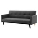 thumbnail image 1 of Sofá Cama Reclinable 3 Personas Sillón Minimalista 2 Posiciones Kingshouse gris oscuro 1, 1 of 8