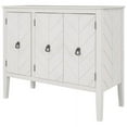 thumbnail image 6 of Harper & Bright Designs Wooden Accent Storage Cabinet, Console Table with Adjustable Shelf and 3 Antique Doors, Modern Sideboard Buffet Storage Cabinet for Entryway, Living Room, Bedroom, White, 6 of 15