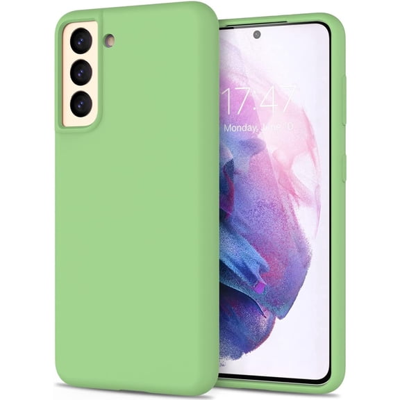 Case for Samsung galaxy S24 plus Phone Case,Soft slim Silicone Case Anti-Scratch Shockproof with Microfiber Lining Protective Shell Cover for Samsung galaxy S24 plus Green