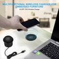 thumbnail image 3 of 4X 10W Fast Wireless Charger -Up Desktop Embedded Fast Wireless Charger with USB Port Universal for Smartphone, 3 of 8