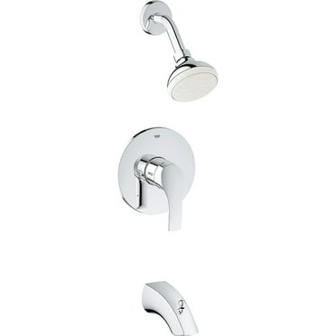 Grohe 3501220A Pressure Balance Valve Bathtub/Shower Combo Faucet, Chrome