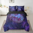 thumbnail image 2 of Feelyou Anime Girl Bedding Comforter Set 7 Pieces, Aesthetic Purple Queen Bedding Sets, Japanese Cartoon Queen Sheet Sets, 2 of 8