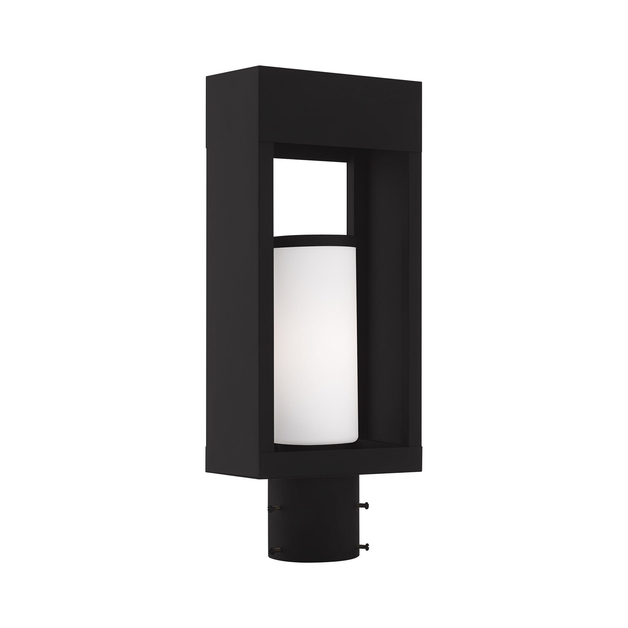 Livex Lighting - Bleecker - 1 Light Outdoor Post Top Lantern in Contemporary