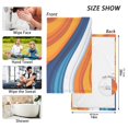 thumbnail image 6 of Yayeee 100% Cotton Hand Towels for Bathroom 16" x 28" Soft Absorbent Kitchen Towel, Orange Abstract Wavy, 6 of 7