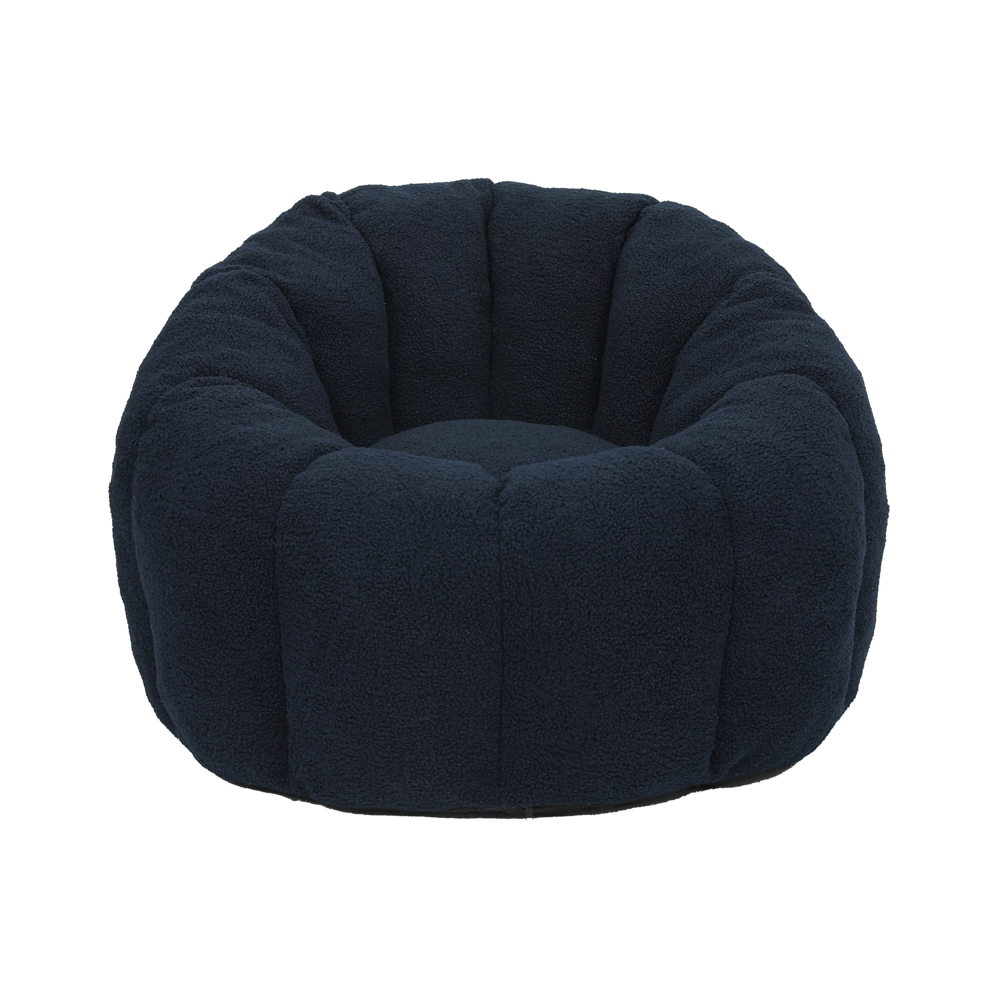 Jopath Bean Bag Chair for Adults and Kids,Oversized Bean Bag Sofa with Armrests Stuffed High-Density Foam,Lazy Sofa Floor Sofa for Living Room Bedroom,Dark Blue