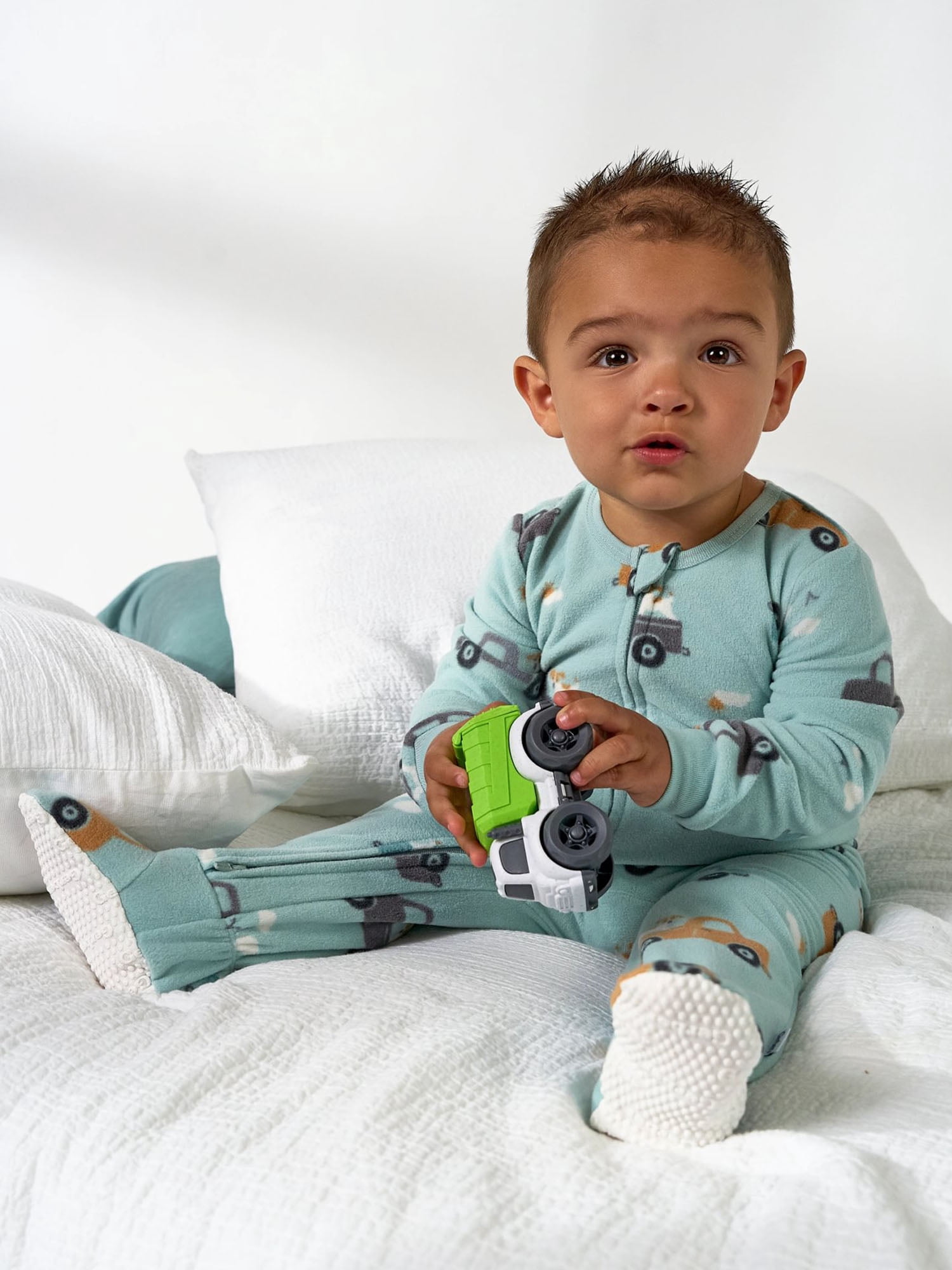 Gerber Baby and Toddler Neutral Microfleece 2-Way Zipper Blanket Sleeper Pajamas, 2-Pack, Sizes 0/3 Months - 5T