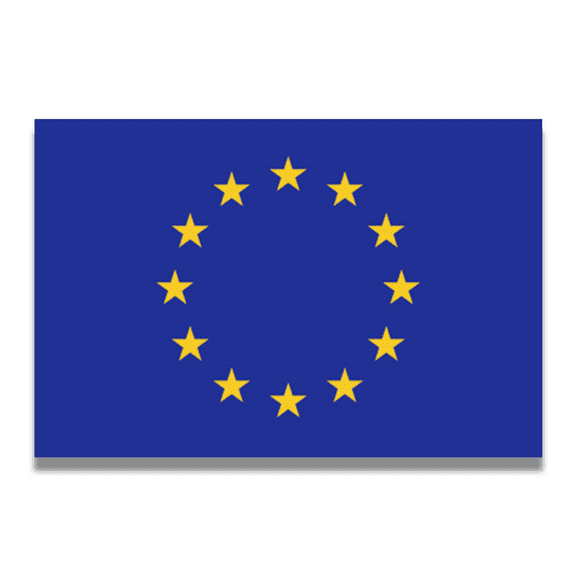Magnet Me Up European Union Flag Vinyl Automotive Magnet Decal, 4x6 Inches
