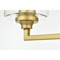 thumbnail image 3 of Living District Mayson 4 light Brass and Clear Bath Sconce, 3 of 7