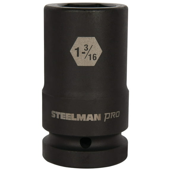 STEELMAN PRO 79396 1-Inch Drive x 1-3/16-Inch 6-Point Deep Impact Socket