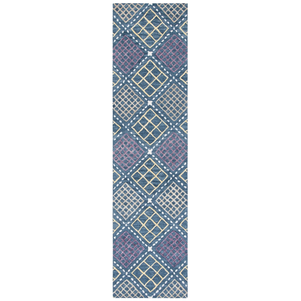 SAFAVIEH Metro Kaylee Geometric Area Rug, Blue/Yellow, 8' x 10'