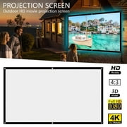 Gyouwnll Projector Screen Projection Movies Screen HD Foldable AntiCrease Portable For Home Outdoor Indoor Support Double Sided