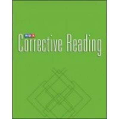 Pre-Owned CORRECTIVE READING - DECODING C STUDENT WORKBOOK (Paperback) 0026747944 9780026747943