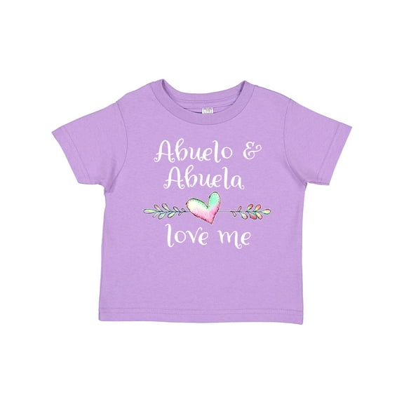 Inktastic Abuelo and Abuela Love Me Heart Grandchild Boys or Girls Toddler T-Shirt