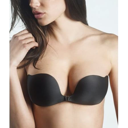 THE NATURAL Black Adhesive Silicone Clip Bra  US C  NWOT