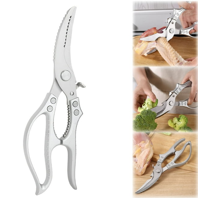 Stainless Bone Scissors 2025 Upgraded Poultry Shears All Purpose Kitchen Scissor for Stainless Cooking Aid Scissors Dishwasher,A Heavy-Duty Poultry Shears