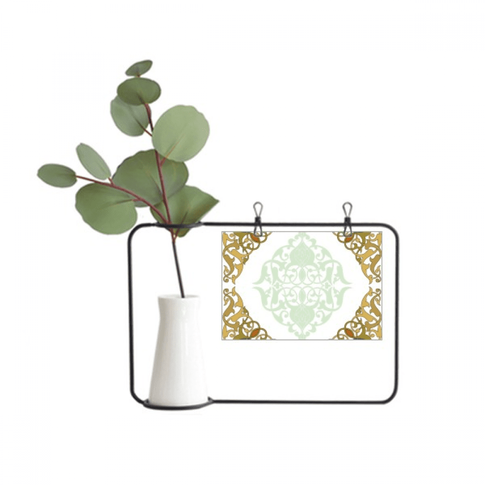 frame baroque modern flower pattern metal picture frame cerac vase decor