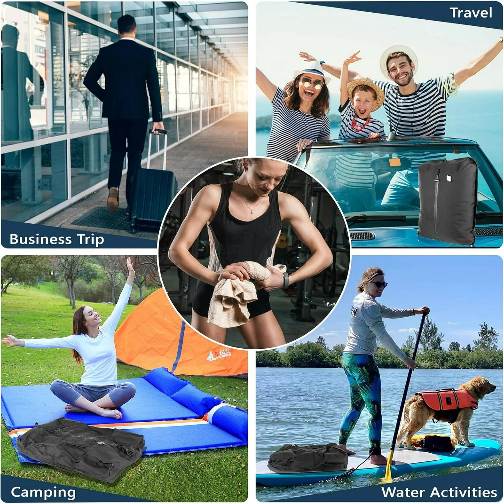Vacuum Bags for Travel Luggage with Wireless Pump, Revolutionary Reusable Compression Bags