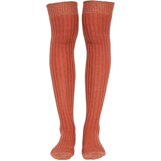 Free People - Calcetines de peso medio para mujer Wildest Dreams, naranja, talla única Free People peso medio