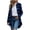 01-Blue, variant on Yutgune Women's Buffalo Plaid Shirt Long Sleeve Button Down High Low Longline Boyfriend Overshirt