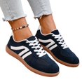 thumbnail image 6 of Women’s Retro Casual Sneakers with Gum Sole, Lightweight Walking Shoes, Soft Cushion Support, Lace-Up Everyday Trainers, 6 of 6
