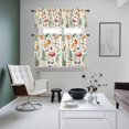 thumbnail image 4 of Mushroom Kitchen Curtains Sets for Windows 36 Inch Length, Vintage Botanical Elegant Spring Floral Rod Pocket Window Treatments Tier Curtains and Valances Set for Bedroom/Bathroom, 4 of 8