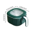 thumbnail image 3 of Pot à Épices avec Couvercle Stable - Flacon Saupoudreur à Épices de Cuisine, Récipient en Plastique de Qualité Alimentaire,, Vert, JKODE, 3 of 9