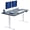 Black/White, variant on VIVO Electric 55" x 28" Stand Up Desk, White Table Top, White Frame