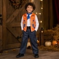 thumbnail image 6 of Vest Jacket Suits Halloween Costumes, Vest Top with Belt and Tie for Cosplay Party, Halloween Costumes for Anime Birthday Party, 6 of 9