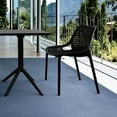 thumbnail image 3 of Luxury Commercial Living 3-Piece Black Folding Outdoor Patio Bistro Set 32.25", 3 of 7