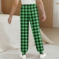thumbnail image 4 of Nmnitkp Boys Pants Sweatpants Sports Pants Boys Full Length Pants Children Thin Pants Wearing Lantern Pants Outside Green,150, 4 of 6