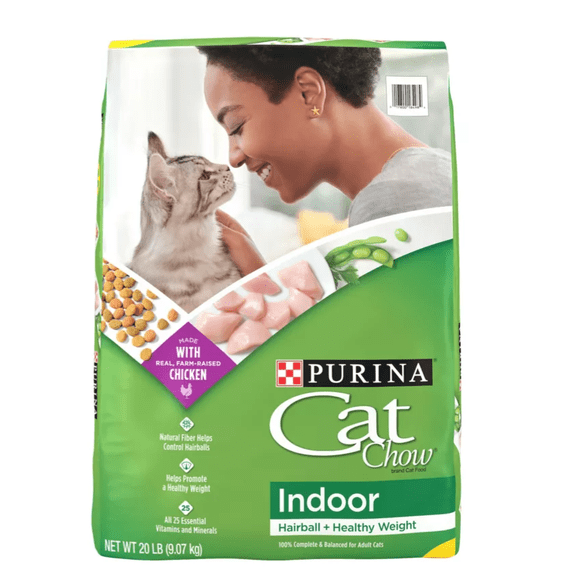 Cat Chow Adult Indoor Hairball and Healthy Weight Dry Cat Food 20 lb