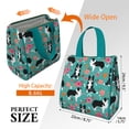 thumbnail image 3 of Border Collie Dog and Flower Florals Insulated Lunch Bag for Women & Adults,Large Portable Soft Cooler Lunch Bag,Thermal Food Storage Tote with Pearl Cotton,8.66L,8.75x5.75x9.5 Inch, 3 of 6
