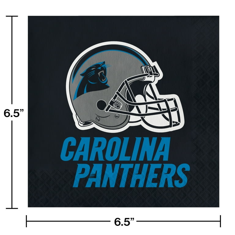 Carolina Panthers Ultimate Fan Party Supplies Kit, Serves 8 Guests 