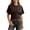 Brown, variant on Public Womens Oversized Tops Casual T Shirts Short Sleeve Shirts Crew Neck Summer Batwing Sleeve Tees 2026 Black XL