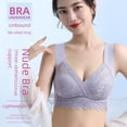thumbnail image 1 of Sujetador sin aro de encaje sin costuras de talla grande, ropa interior sexy para mujer, sujetador fino de belleza, 1 of 5