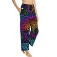 thumbnail image 2 of Uemuo Indian Mandalas Dragonfly Pattern Women's Wide Leg Palazzo Lounge Pants with Pockets Light Weight Loose Comfy Casual Pajama Pants-X-Large, 2 of 9