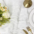 thumbnail image 5 of Table Runner 10ft,Runner 35x120 inch, Table Runner Gauze Rustic Table Runner, 5 of 5