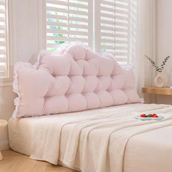 Cififendec Cloud Shaped Bed Headboard Cushion, 47", Soft Reading Back Support Pillow for Bed Rest Sofa Waist Protection Bedroom Soft Furnishings