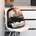 thumbnail image 5 of Vsdgher Black Cat Pink Bathroom Unisex Large Capacity Bookbag, Schoolbag, Casual Daypack for High School, College, Teens, Travel, Work, 5 of 6
