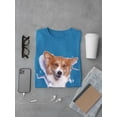 thumbnail image 3 of Corgi Peaking Out T-Shirt Men -Image by Shutterstock, Male XX-Large, 3 of 4