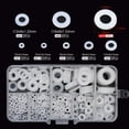 thumbnail image 1 of Juego de juntas de nailon blanco de 500 piezas M2-M10, 1 of 6