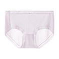 thumbnail image 2 of Womens' Cotton Underpants Comfortable Plus Size Medium-Waist Briefs Solid Color Women Underwear, 2 of 4