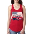 thumbnail image 2 of Wild Bobby Ford Shelby Vintage USA Country Plate Women Racerback Tank Top, 2 of 6