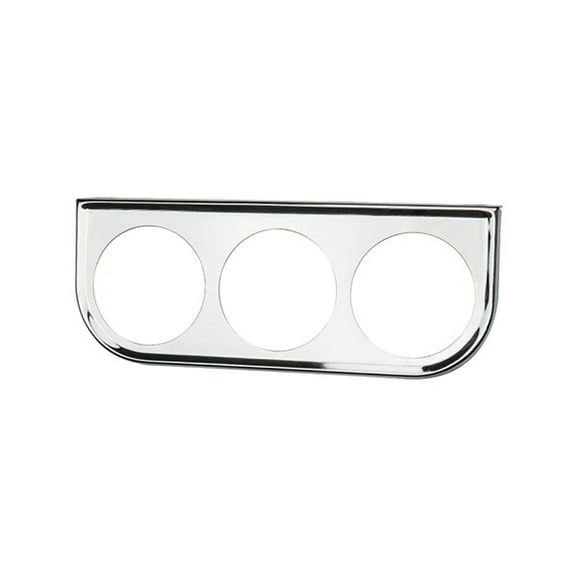 GlowShift | 52mm Chrome Universal Triple Gauge Under Dashboard Mounting Bracket Pod for Cars and Trucks