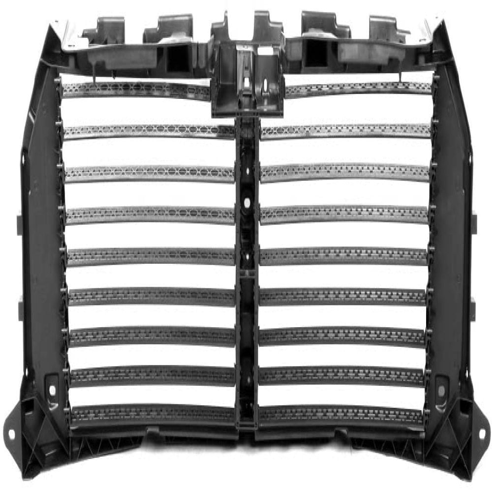 DNA MOTORING ZTL-Y-0157 Front Upper Radiator Grille Air Control Shutter Replacement for 15-17 Ford F-150 V8 Black