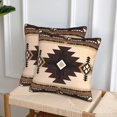 thumbnail image 2 of Western Southwest Aztec Pillow Covers 18x18 Set of 2, Native American Brown Throw Pillow Covers Outdoor Decorative Pillow Case for Couch Bed Sofa Cushion Home Decor, 2 of 6