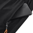 thumbnail image 6 of DDAPJ pyju Mens Quick Dry Athletic Shorts Lightweight Drawstring Gym Workout Shorts Side Split Casual Golf Running Shorts with Zipper Pockets Black M, 6 of 8