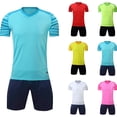 thumbnail image 4 of Odeerbi 4-16 Años Niños Verano Atletismo Trajes de Secado Rápido Deportes Correr Tops Pantalones Cortos Conjunto Transpirable Manga Corta Cuello Redondo Top Shorts, 4 of 4
