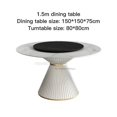 thumbnail image 1 of Postmodern White Dining Table Rock Board Nordic 2021 New Light Luxury High-end Round Dining Table Interior Furniture My Lux Decor Round, 1 of 12